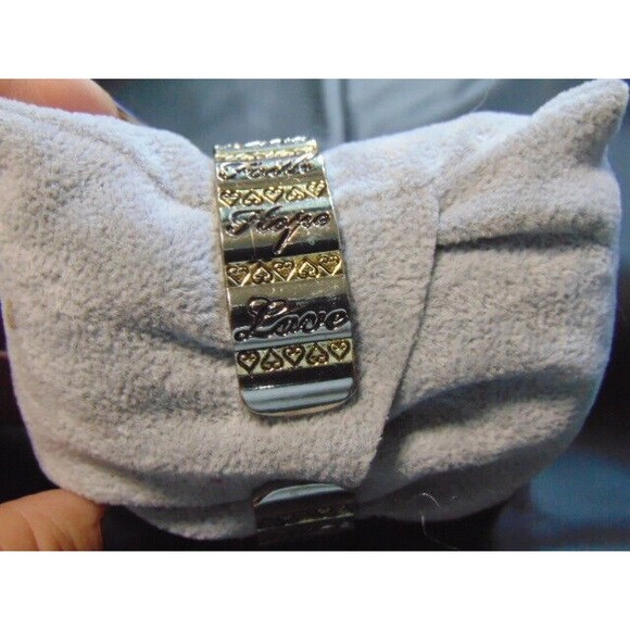 Kim Rogers Cuff Watch - Faith Hope Love Accutime Watch WAC41958K - Picture 7 of 9